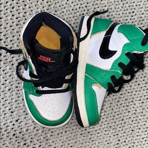 Lucky Green Jordan 1s baby